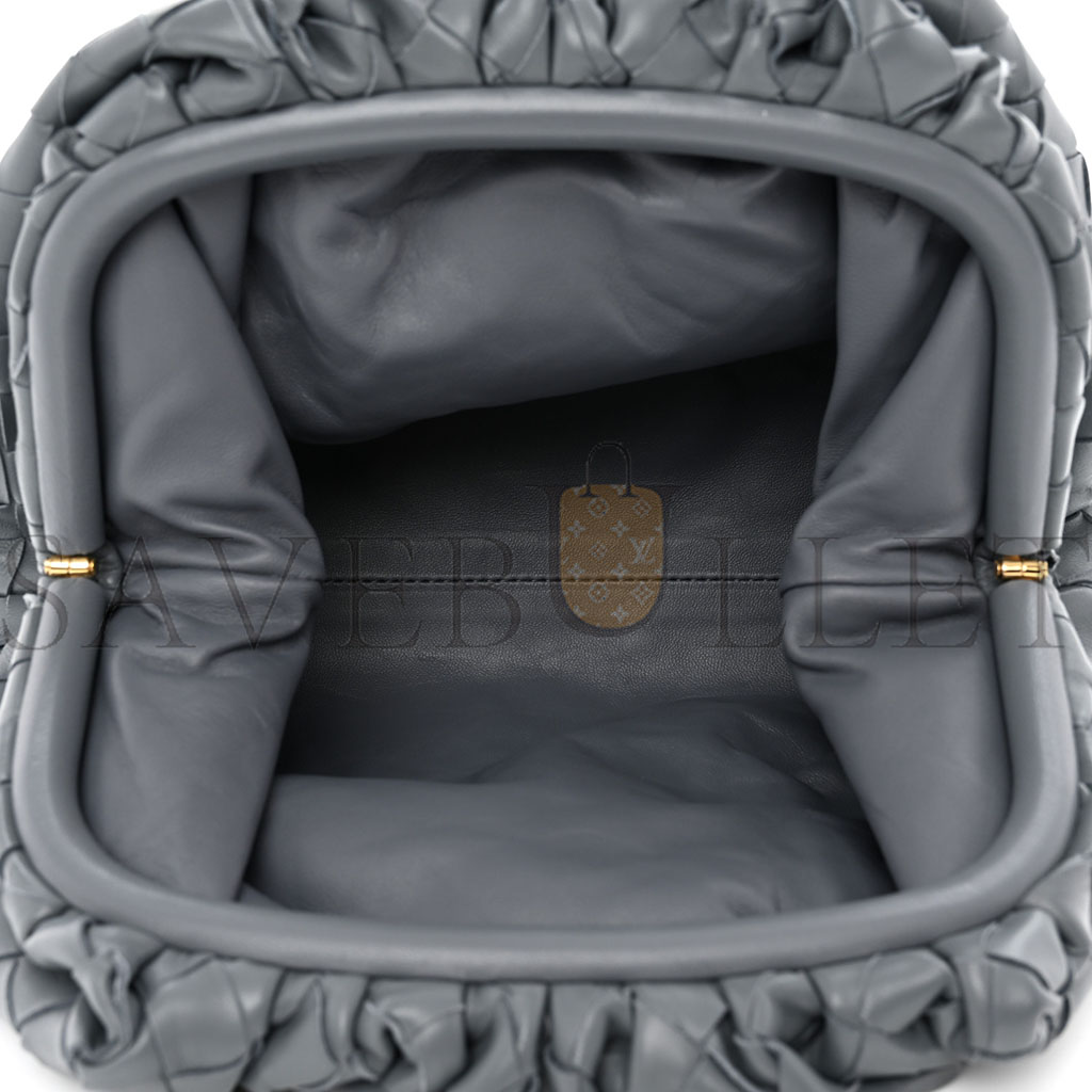 BOTTEGA VENETA NAPPA INTRECCIATO TEEN POUCH THUNDER (30*17*8cm) BOTTEGA VENETA NAPPA INTRECCIATO TEEN POUCH THUNDER (30*17*8cm)